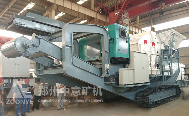 Test run of crawler mobile impact crusher completed