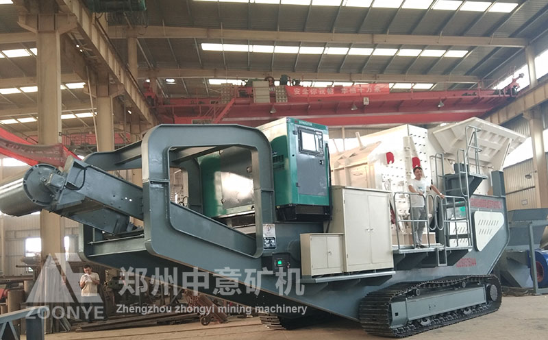 Crawler impact crusher equipment can also be applied to sand and gravel plants.