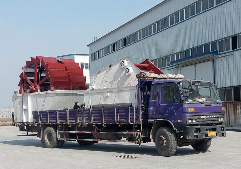 The sand washing machine ordered by Hubei customers is shipped