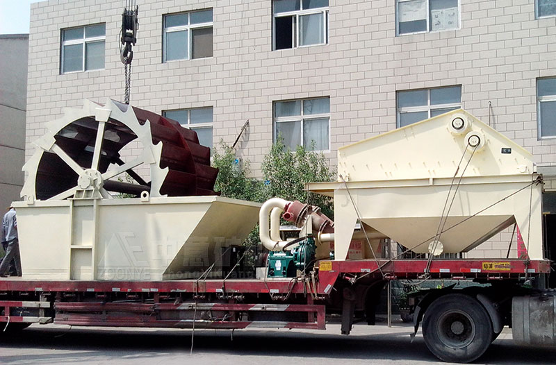 Real shot of fine sand recycling machine