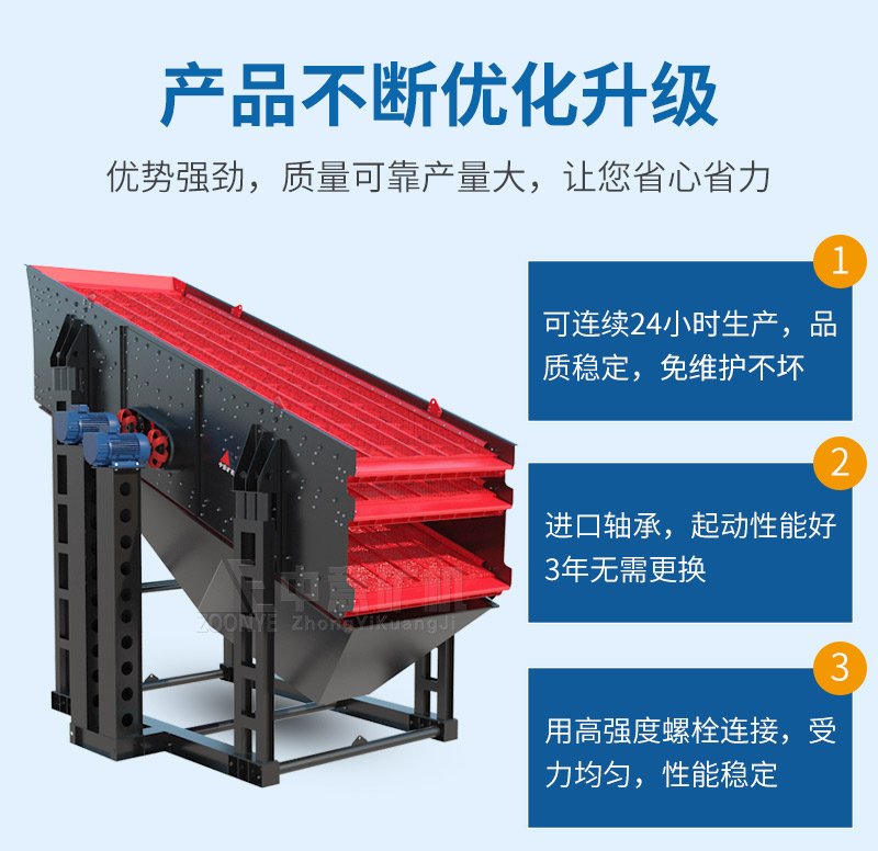 Advantages of thin oil lubricated vibrating screen