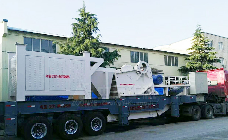 Zhengzhou Zhongyi Mining Machinery’s new 750*1060 jaw crusher mobile crushing station is sent to Jiangsu Nanjing Sand and Gravel Plant