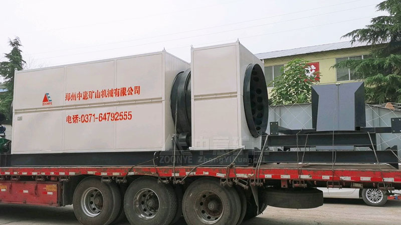 The drum screen will soon leave the factory and be sent to Jiangsu