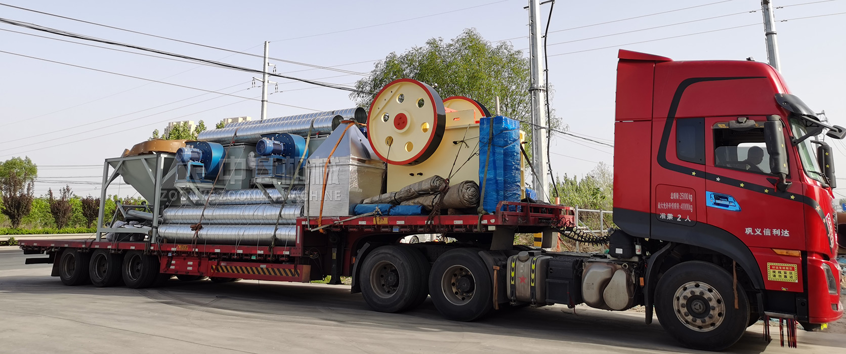 The 50-ton-per-hour Mobile Cobblestone Production Line Is Exported To The Philippines