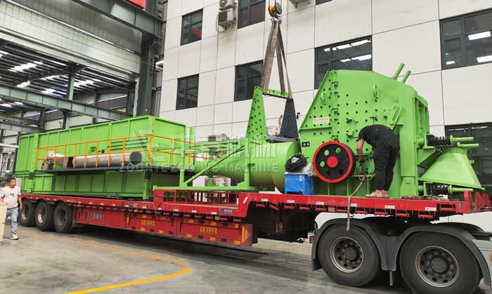Decoration Garbage Crushing And Screening Equipment Is Loaded And Will Be Sent To The Customer Site